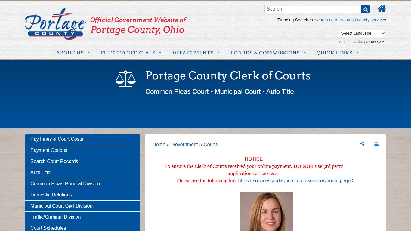 Portage County Clerk of Courts