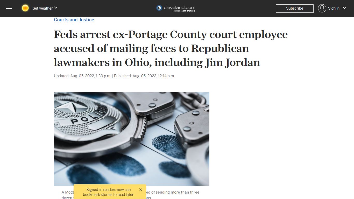 Feds arrest ex-Portage County court employee accused of mailing feces ...